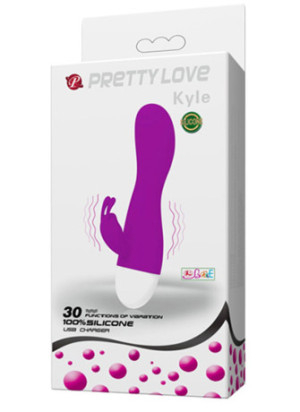 Mini vibromasseur rabbit 30 fonctions waterproof USB - CC530178